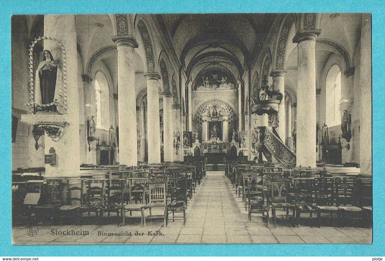 * Dilsen Stokkem - Stockheim (Limburg) * (Nels, Huis Thomassetti) Binnenzicht Kerk, Intérieur De L'église, Church - Dilsen-Stokkem