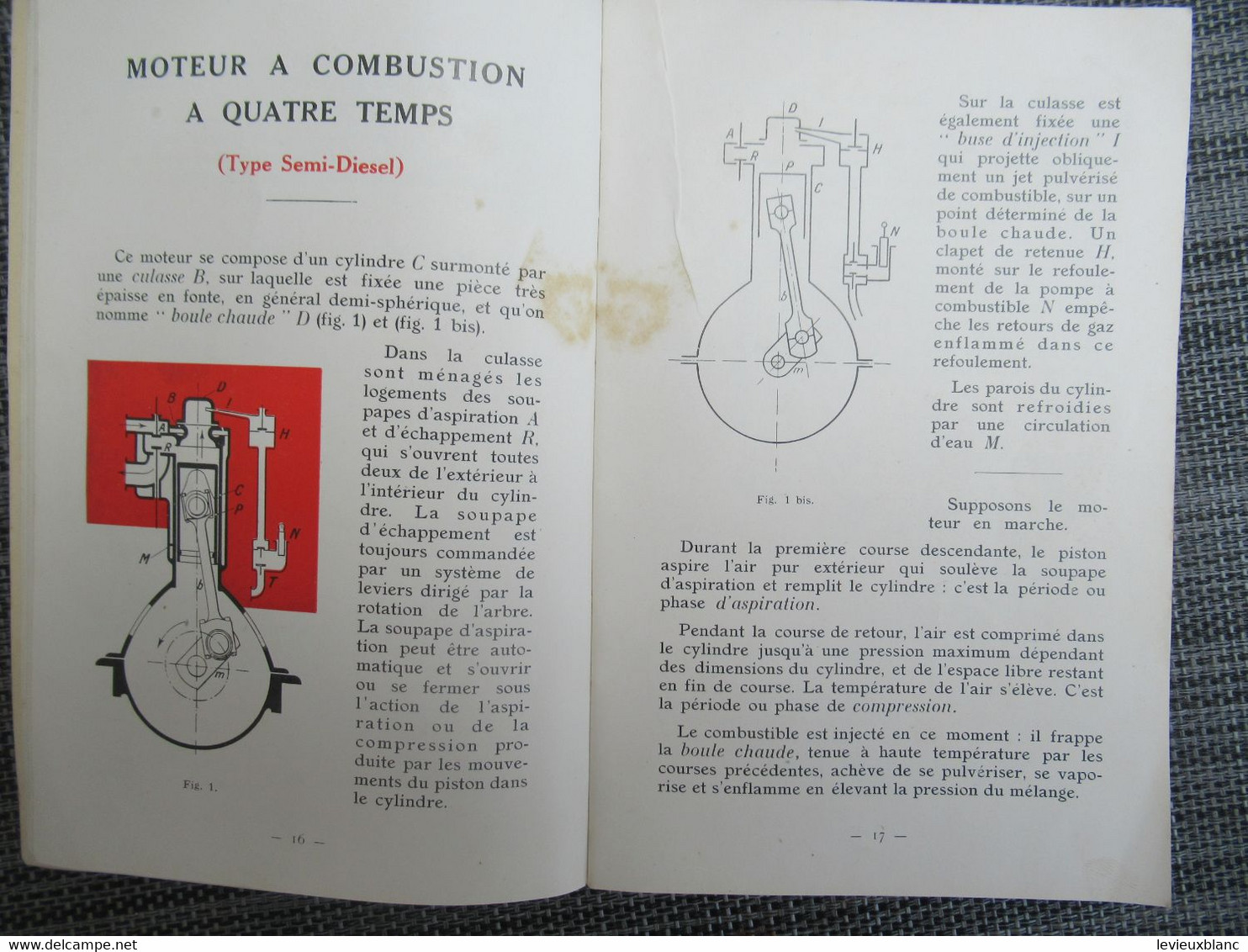 Guide De Graissage  MOTEURS SEMI-DIESEL MARINS/Vacuum Oil Company/ Paris/GARGOYLE/Vers 1925-1930       MAR108 - Bateau