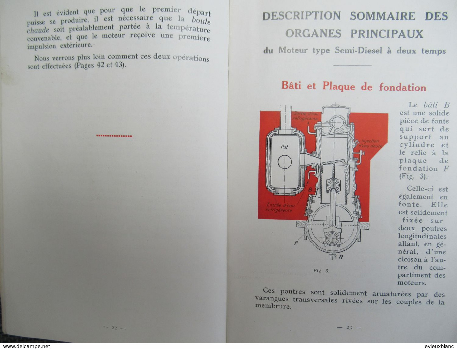 Guide de Graissage  MOTEURS SEMI-DIESEL MARINS/Vacuum Oil Company/ Paris/GARGOYLE/Vers 1925-1930       MAR108
