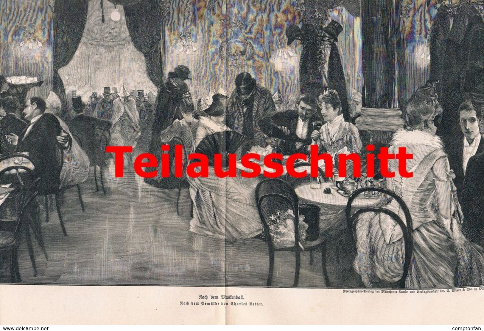 A102 1180 Charles Vetter Berlin Künstler Künstlerfest Artikel / Bilder 1892 !! - Autres & Non Classés