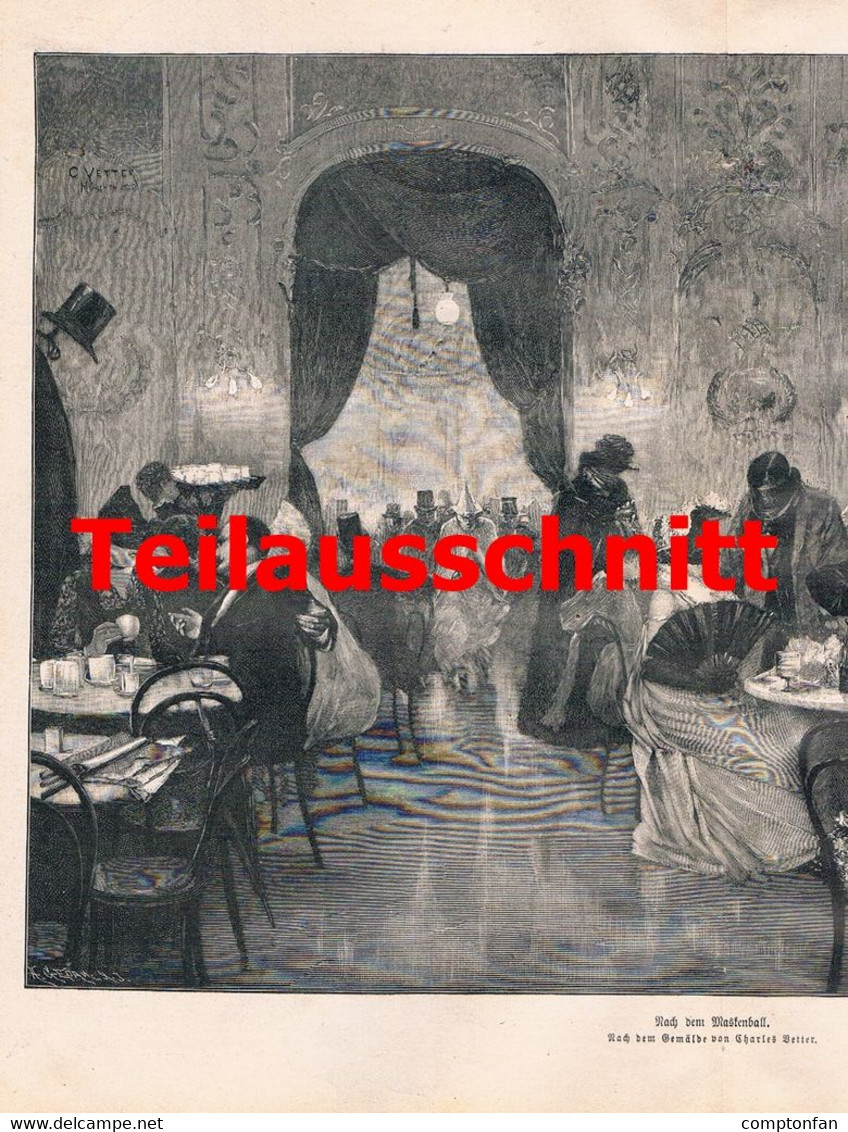 A102 1180 Charles Vetter Berlin Künstler Künstlerfest Artikel / Bilder 1892 !! - Andere & Zonder Classificatie