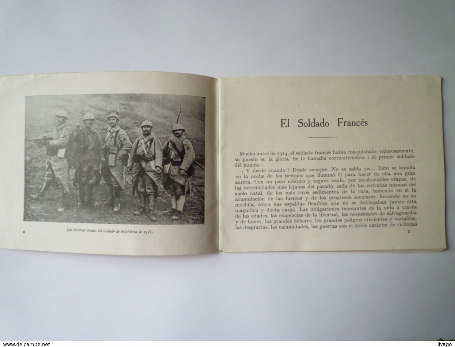 2022 - 2942  ESPAGNE  -  EL SOLDADO FRANCES  -  Petit Fascicule De 30 Pages Avec Nombreuses Photos  1914 - 18   XXX - Non Classés