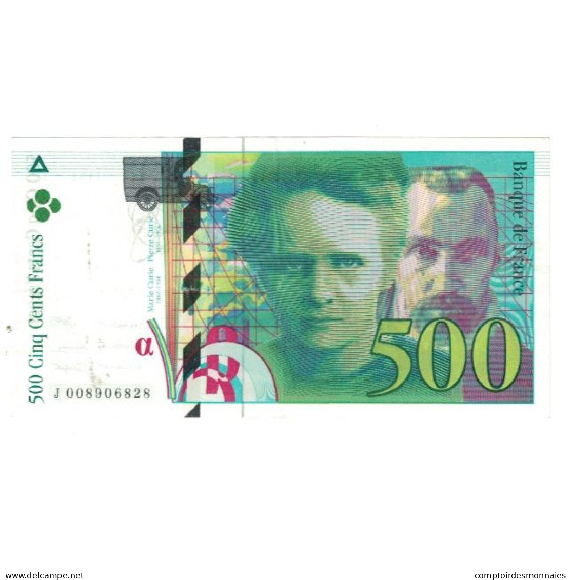 France, 500 Francs, Pierre Et Marie Curie, 1994, J 008906828, SPL - 500 F 1994-2000 ''Pierre Et Marie Curie''