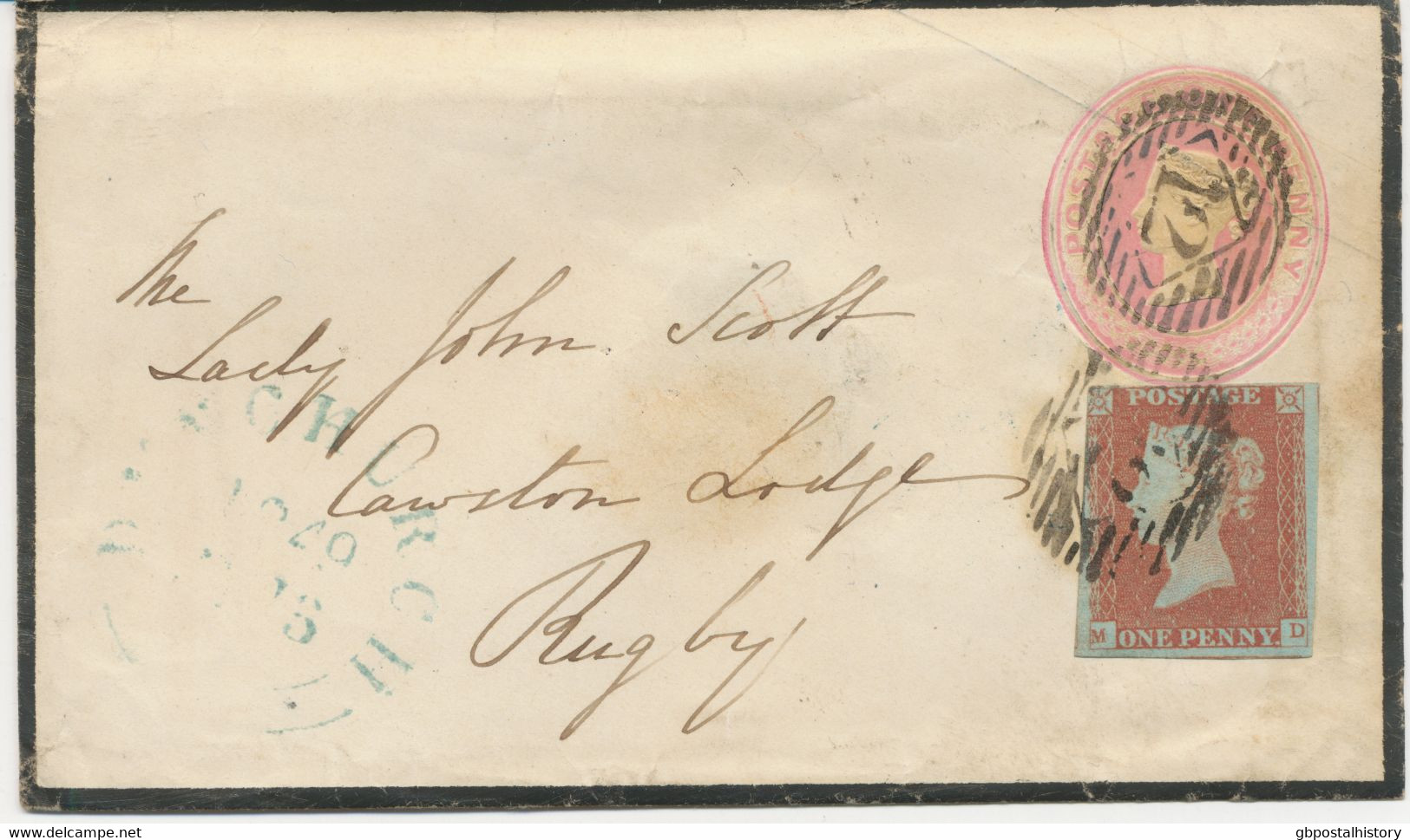 GB LONDON Inland Office „12“ Numeral Postmark (Parmenter 12B, NEW LATEST DATE OF USAGE 12.7.1849 – Till Now According - Briefe U. Dokumente