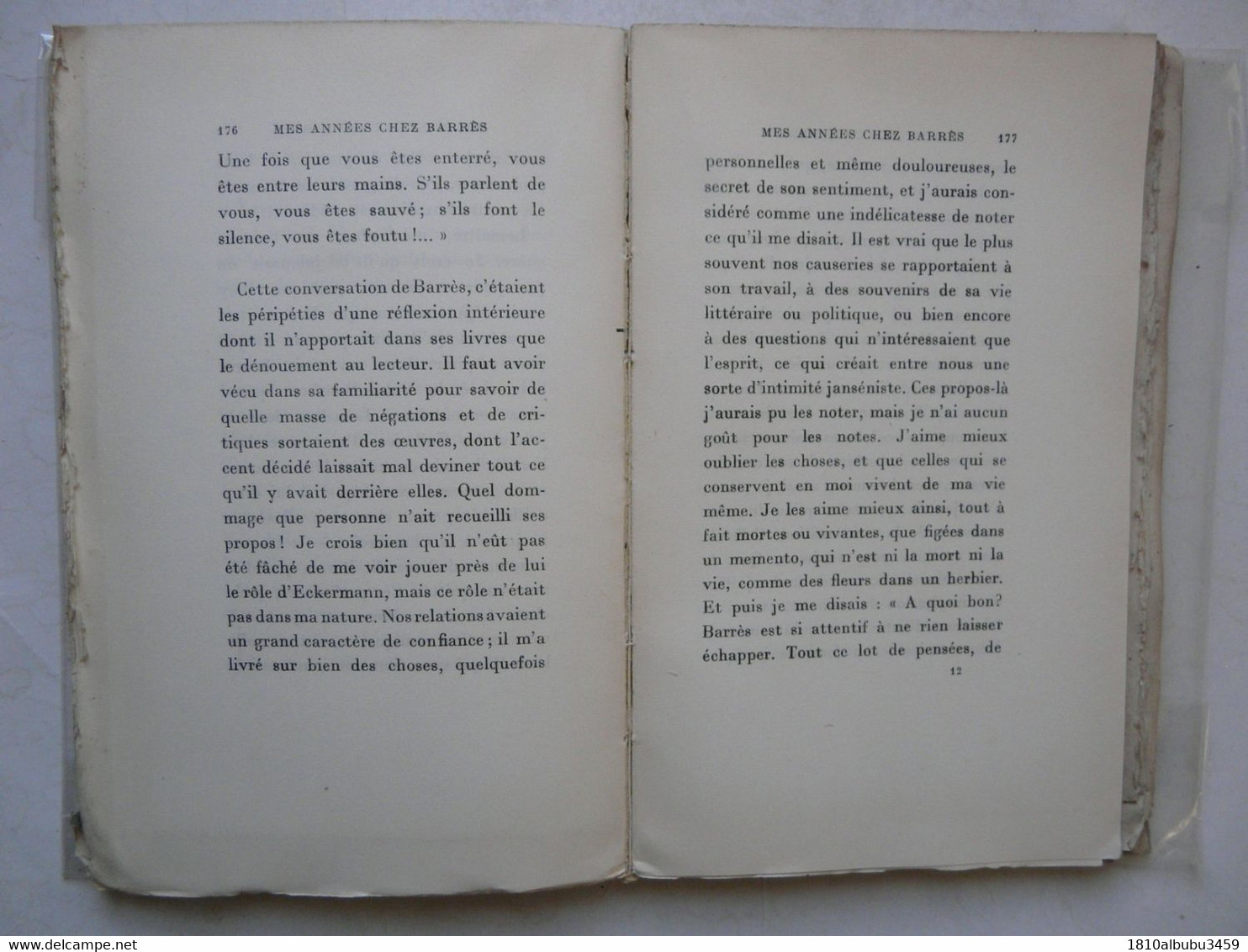 EDITION ORIGINALE NUMEROTEE - Jérome & Jean THARAUD : MES ANNEES CHEZ BARRES 1928 - Soziologie