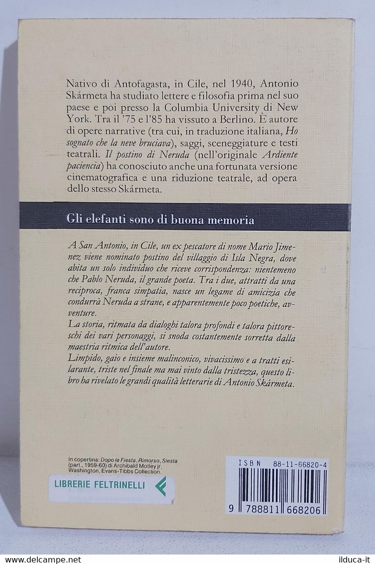 I106604 Antonio Skarmeta - Il Postino Di Neruda - Garzanti 1994 - Novelle, Racconti