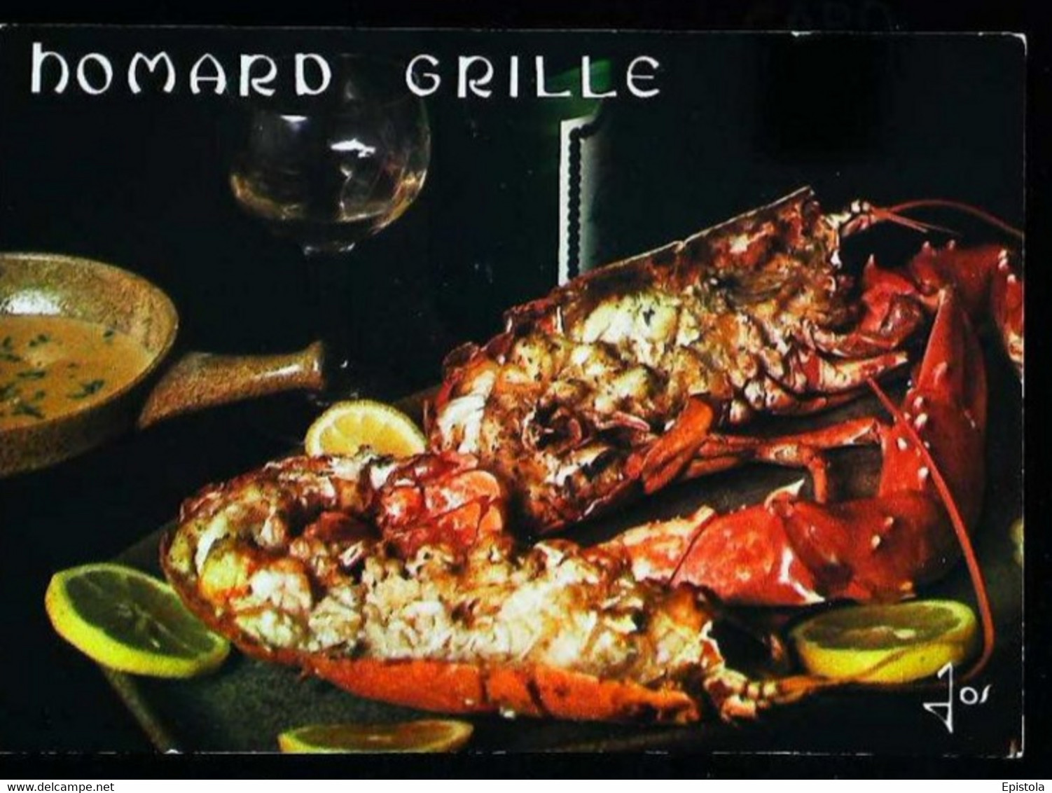 ►  CPSM Recette Homard Grillé - Recettes (cuisine)