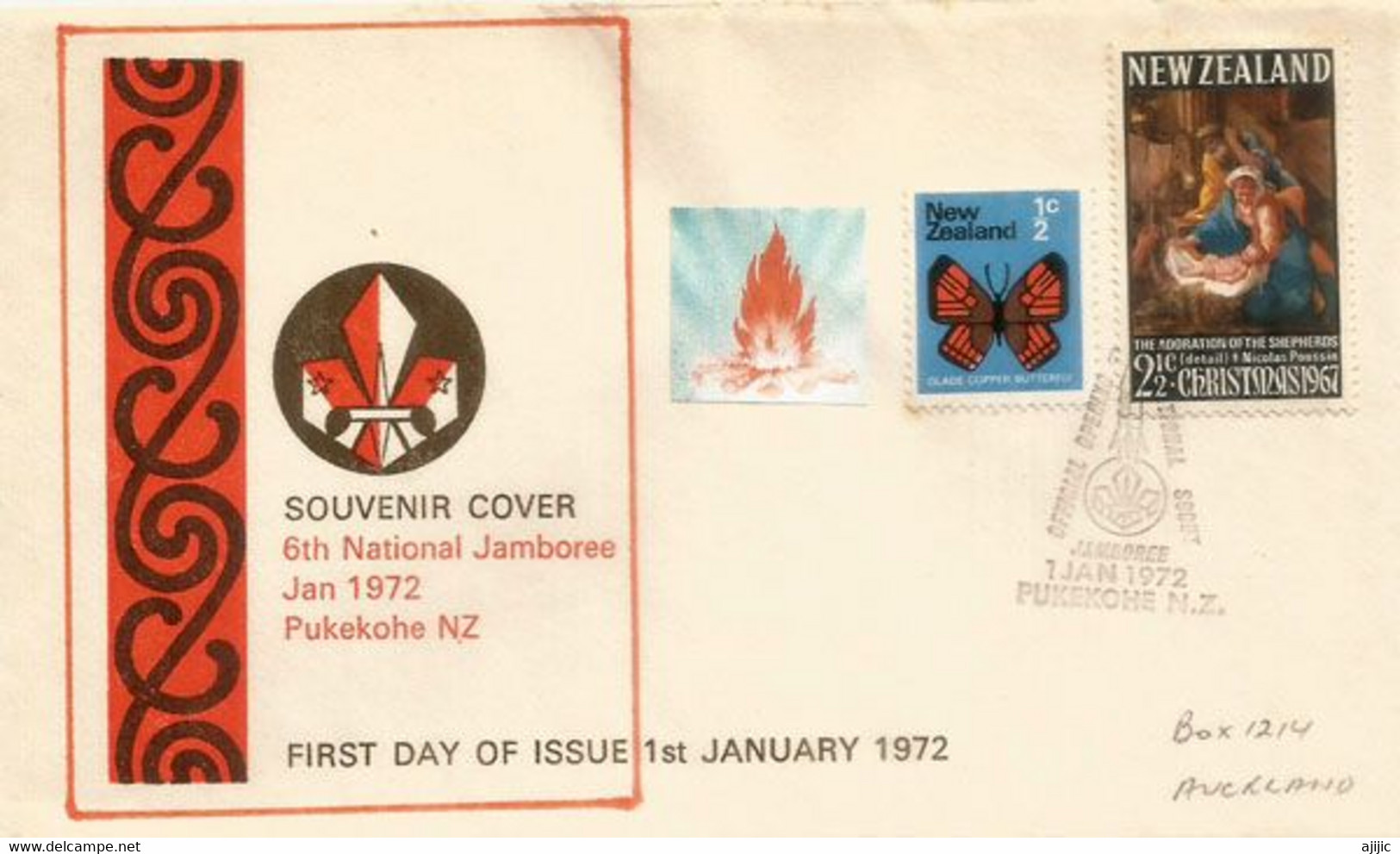 PUKEKOHE (Auckland) Scout National Jamboree 1972.  , Letter - Cartas & Documentos