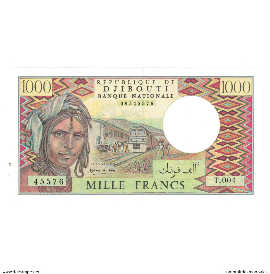Billet, Djibouti, 1000 Francs, KM:37c, NEUF - Dschibuti
