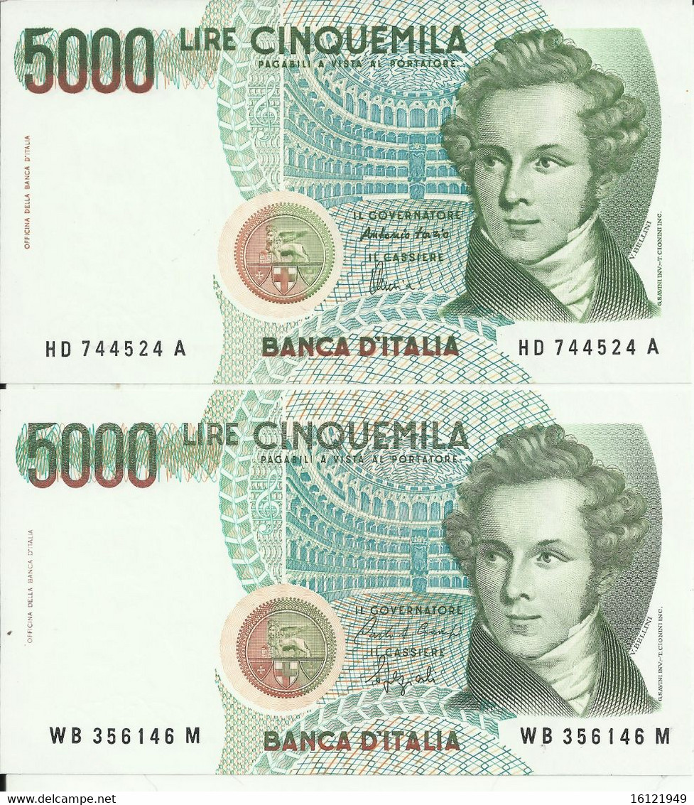 Z36 - COPIA  5000LIRE (FDS) FIRME DIFFERENTI - 5000 Lire