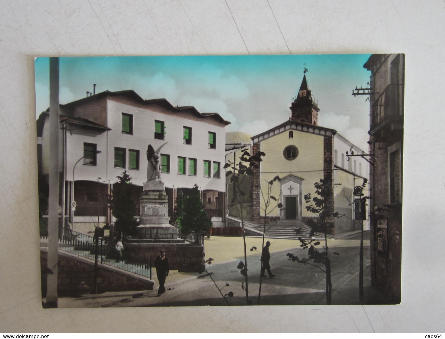 S. Angelo Del Pesco Piazza Dei Caduti - Isernia  Animata Tabacchi -  CARTOLINA  Viaggiata - Altri & Non Classificati