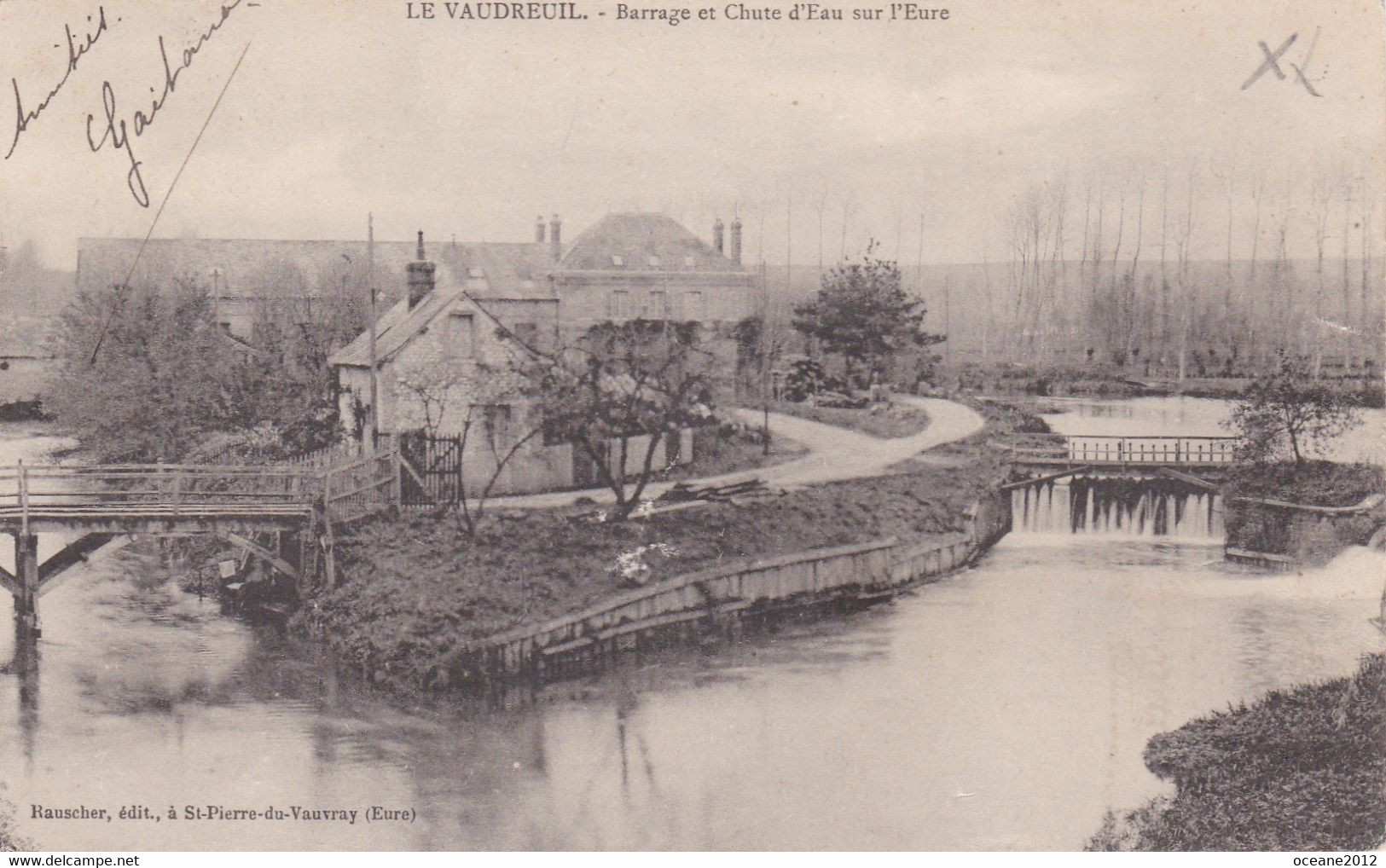 27 Le Vaudreuil. Barrage Et Chute D'eau Sur L'Eure - Le Vaudreuil