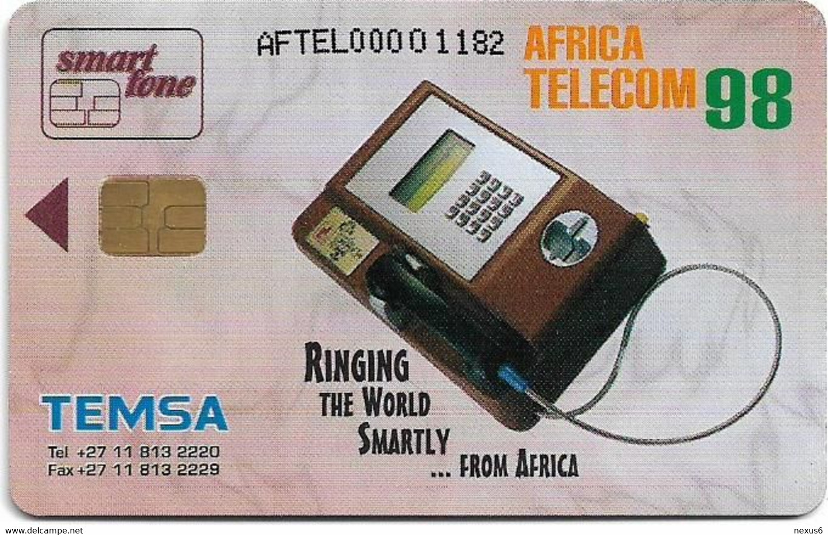 Swaziland - TEMSA, Africa Telecom 98, 50E, Mint - Swasiland