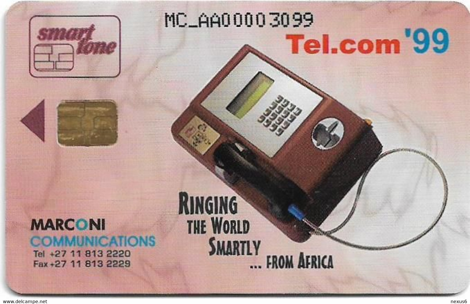 Swaziland - Marconi Commun. Africa Telecom 99, 50E, Mint - Swasiland