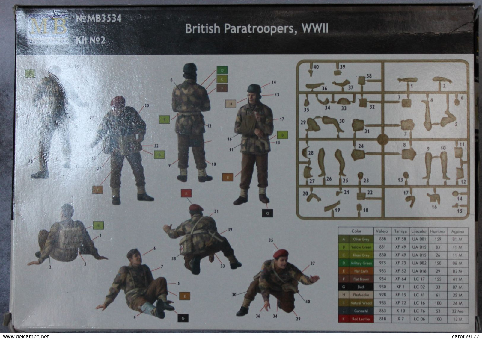 MB 1/35 British Paratroopers 1944 - Militaires