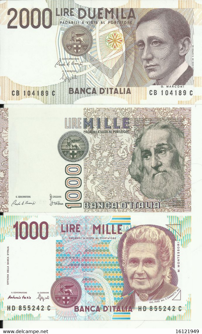 Z42- TRIS DI BANCONOTE - 2.000 Lire