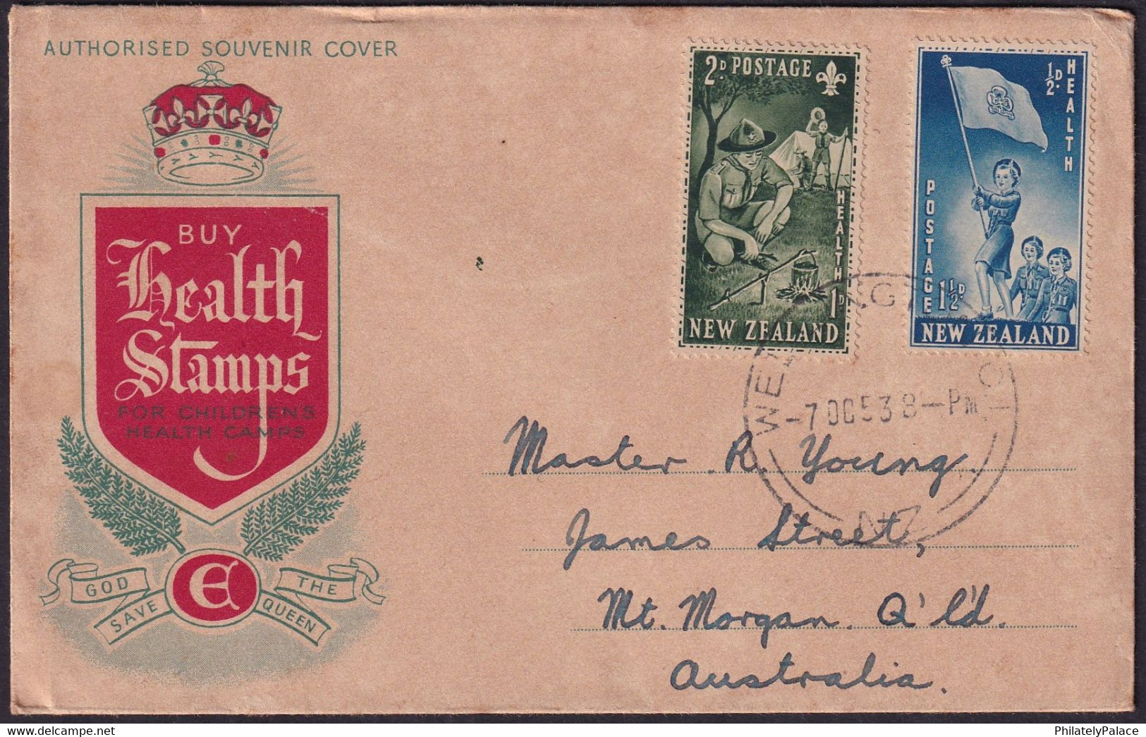 1953 New Zealand, Buy Health Stamps For Children's Health Camps And Scout & Guide FDC (**) - Briefe U. Dokumente