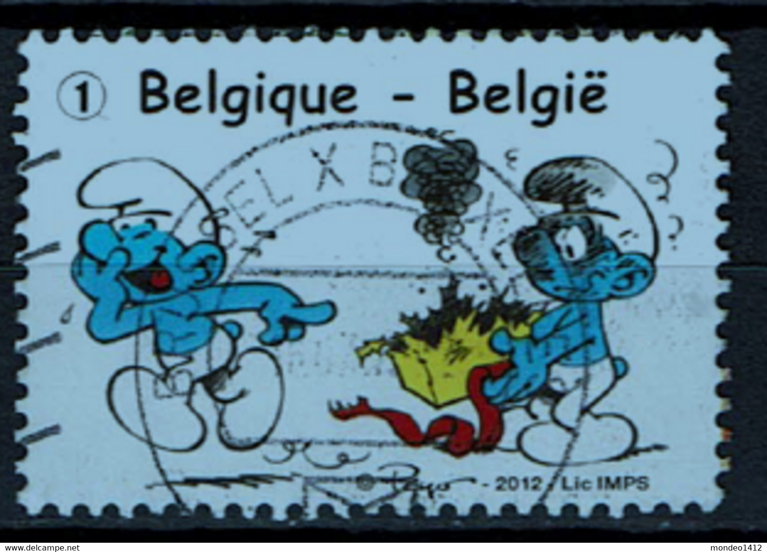 OBP Nr 4267 This Is Belgium - Comics - De Smurfen - Gebruikt