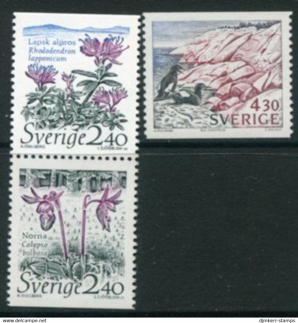 SWEDEN 1989 National Parks MNH / **.  Michel 1566-68 - Ongebruikt