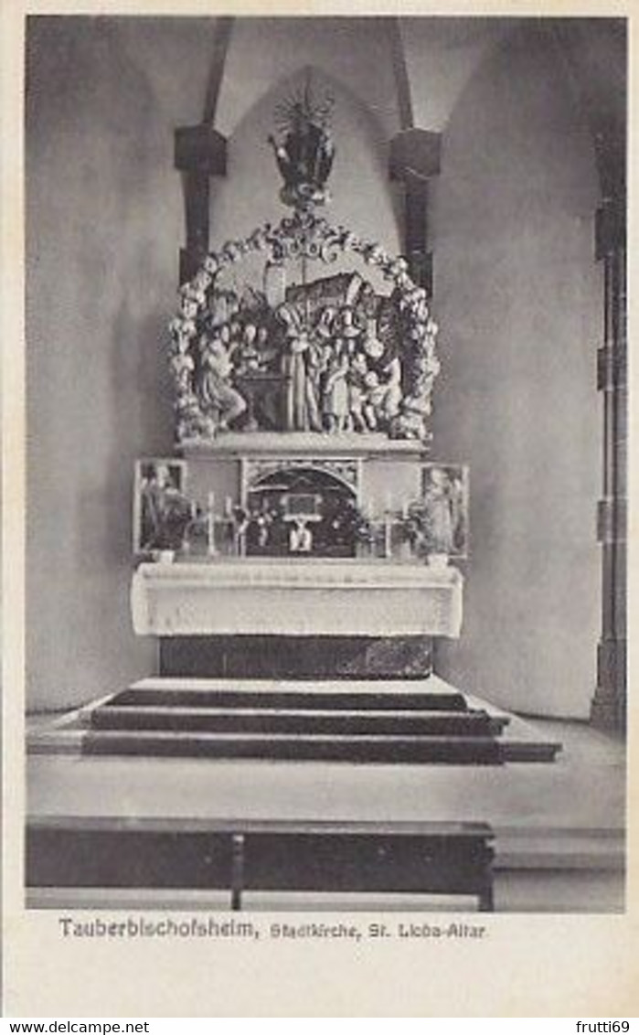 AK 061154 GERMANY - Tauberbischofsheim - Stadtkirche St. Lioba-Altar - Tauberbischofsheim