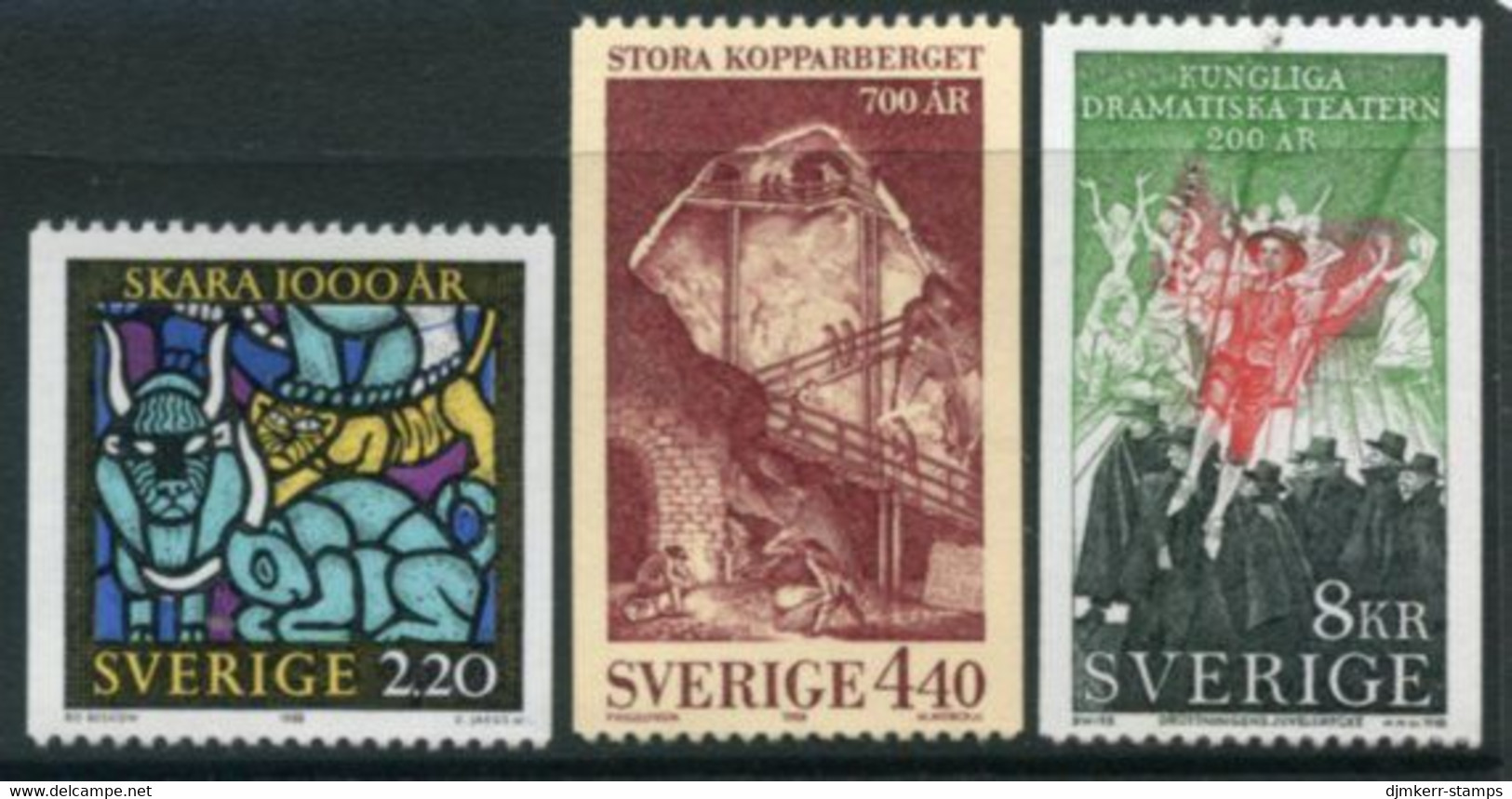 SWEDEN 1988 Anniversaries MNH / **.  Michel 1492-94 - Nuovi