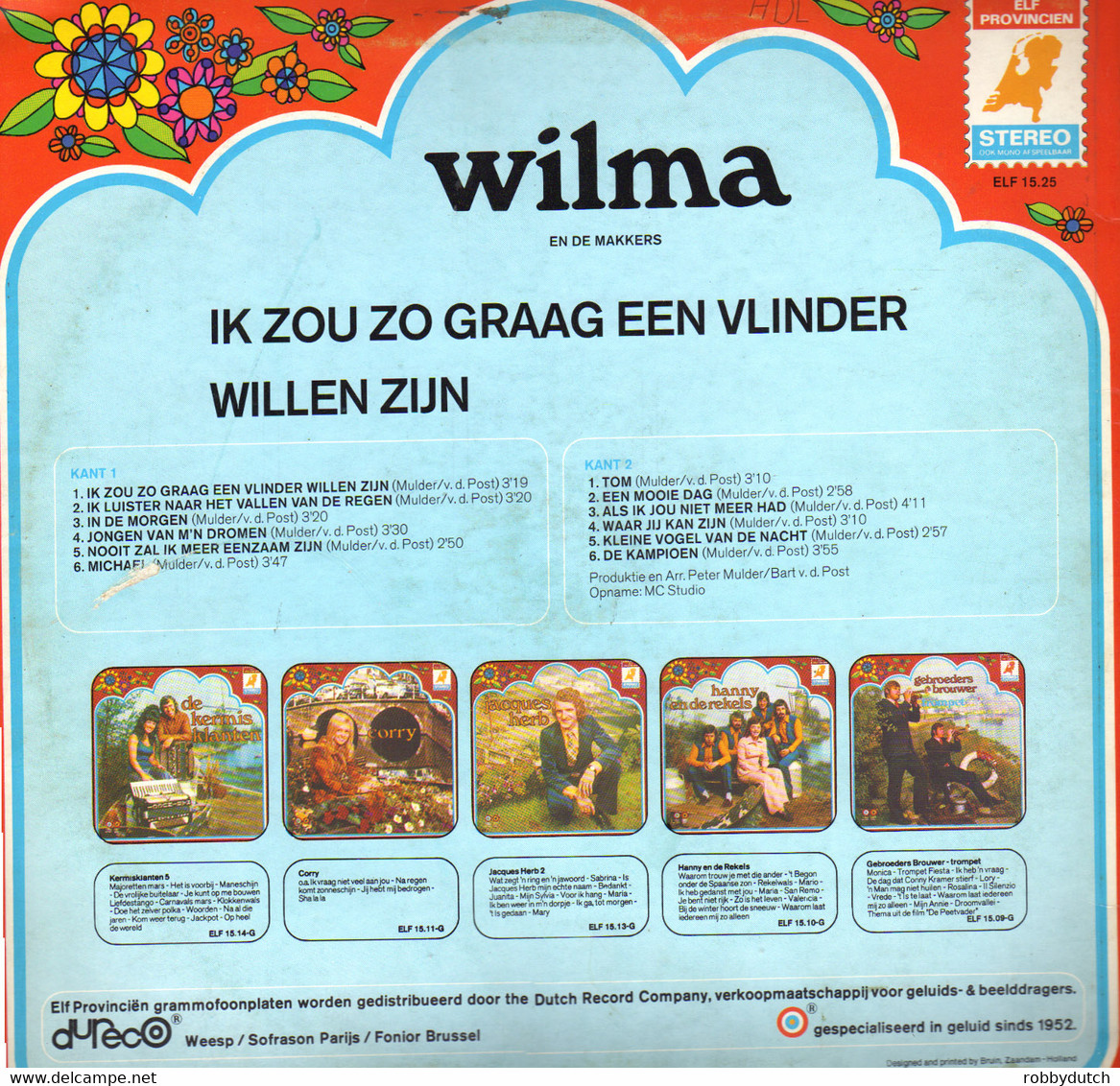 * LP *  WILMA - IK ZOU ZO GRAAG EEN VLINDER WILLEN ZIJN. - Autres - Musique Néerlandaise