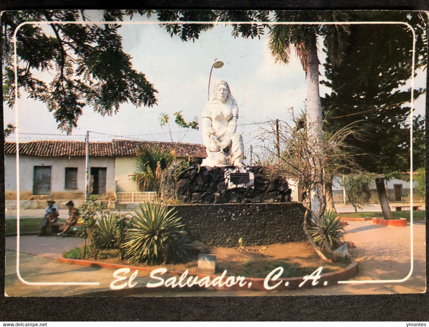 Postcard Mother Monument 2013 ( AIDS, Volcano Stamps) - El Salvador