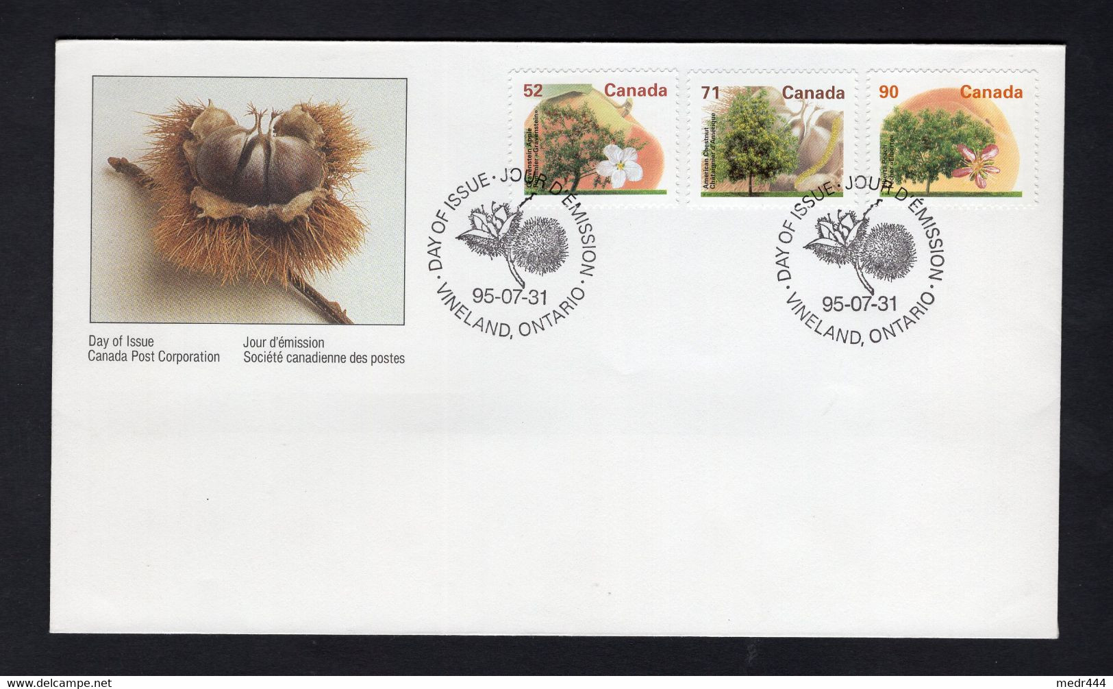 Canada 1995 - Canadian Fruit Tree - FDC - Superb*** - Excellent Quality - Cartas & Documentos