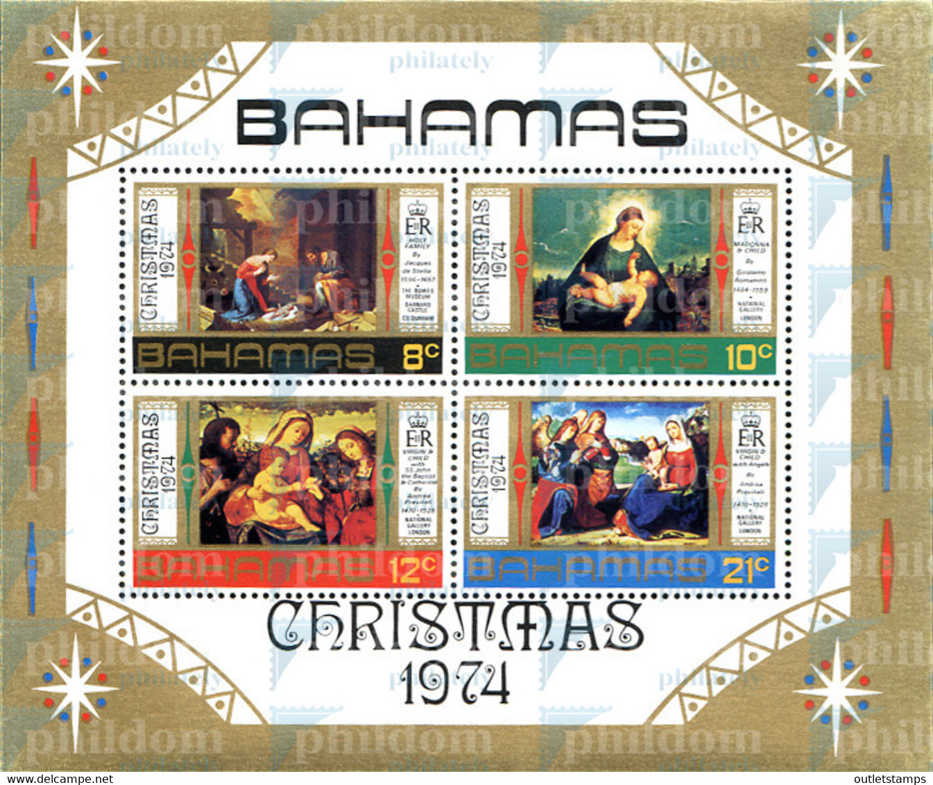 289713 MNH BAHAMAS 1974 NAVIDAD - Bahama's (1973-...)