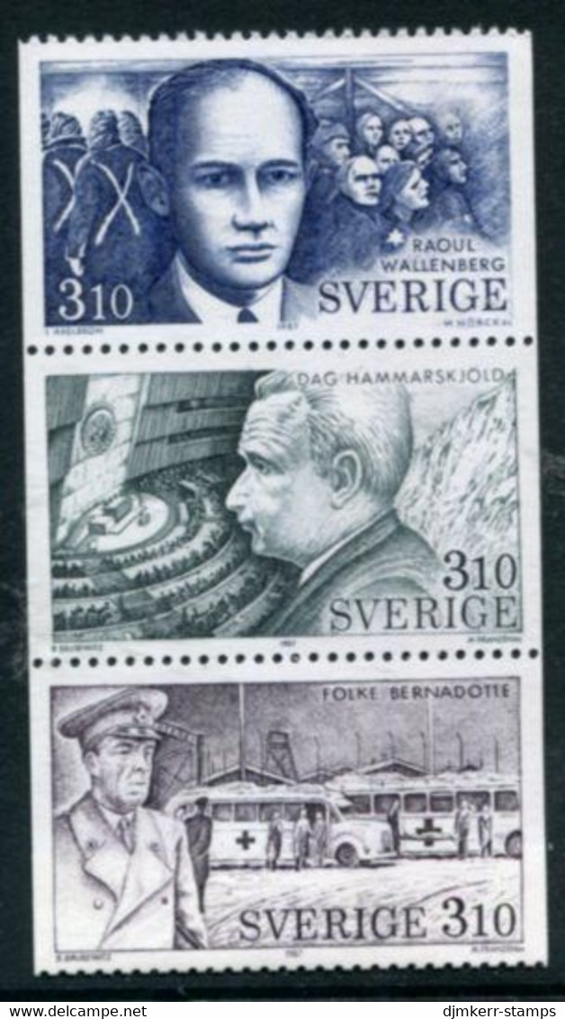 SWEDEN 1987 Service To Humanity MNH / **.  Michel 1443-45 - Ungebraucht