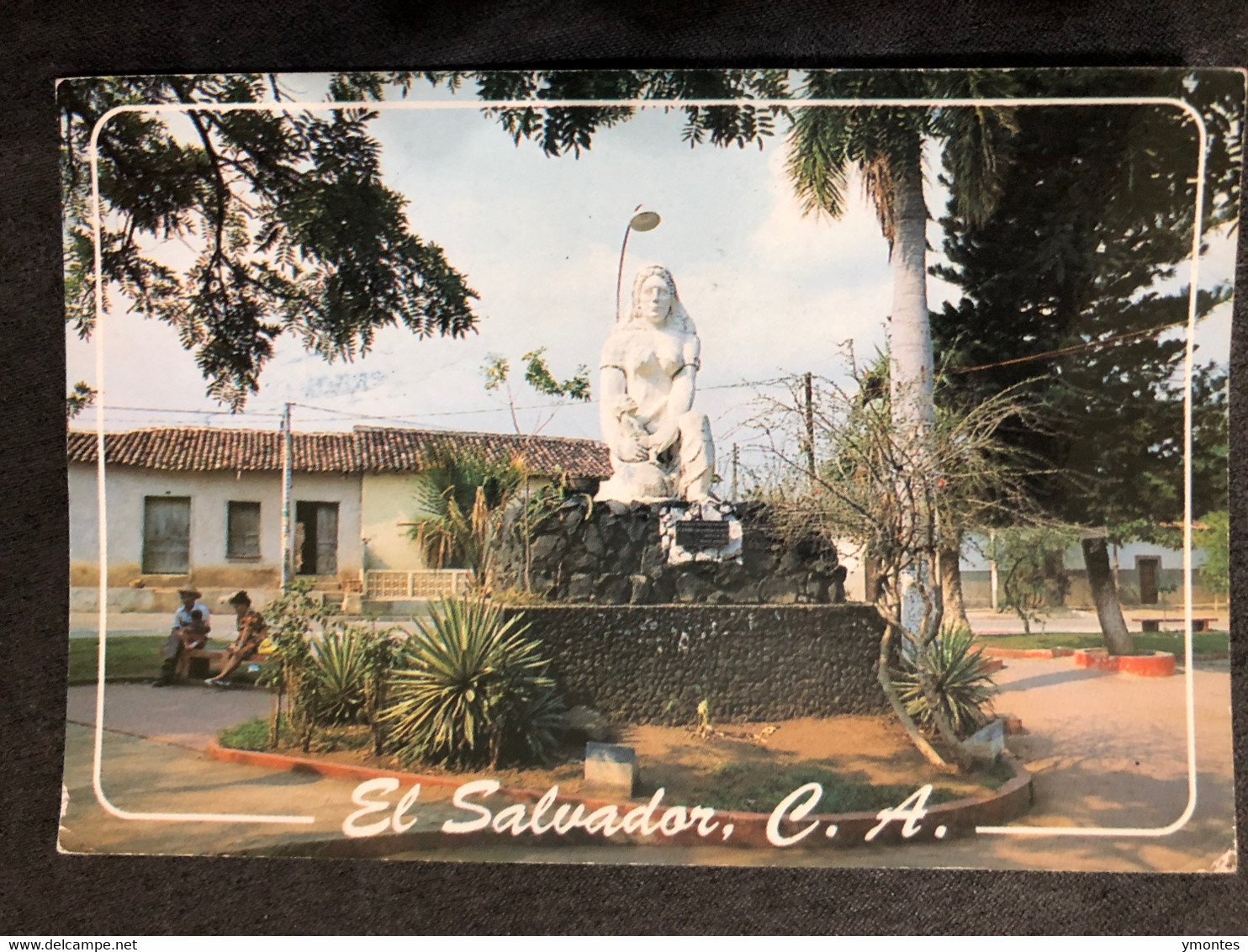 Postcard Mother Monument 2013 ( Firefighter Car Stamps - El Salvador