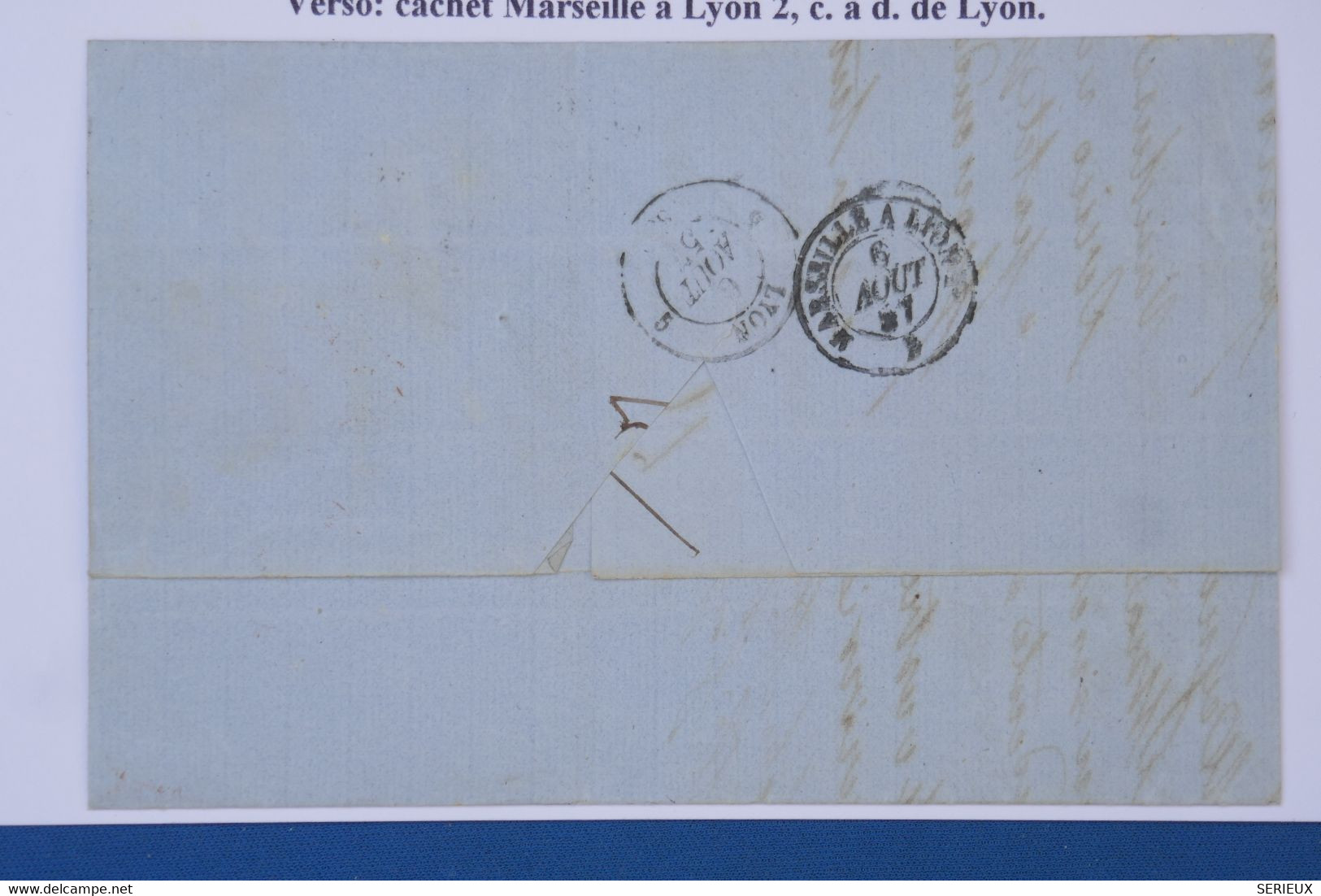 AW10 ITALIA  DEUX SICILES BELLE LETTRE   1857 MESSINA  POUR LYON VIA MARSEILLE FRANCIA  ++C. ROUGE +AFFR. INTERRESSANT. - Sicilia