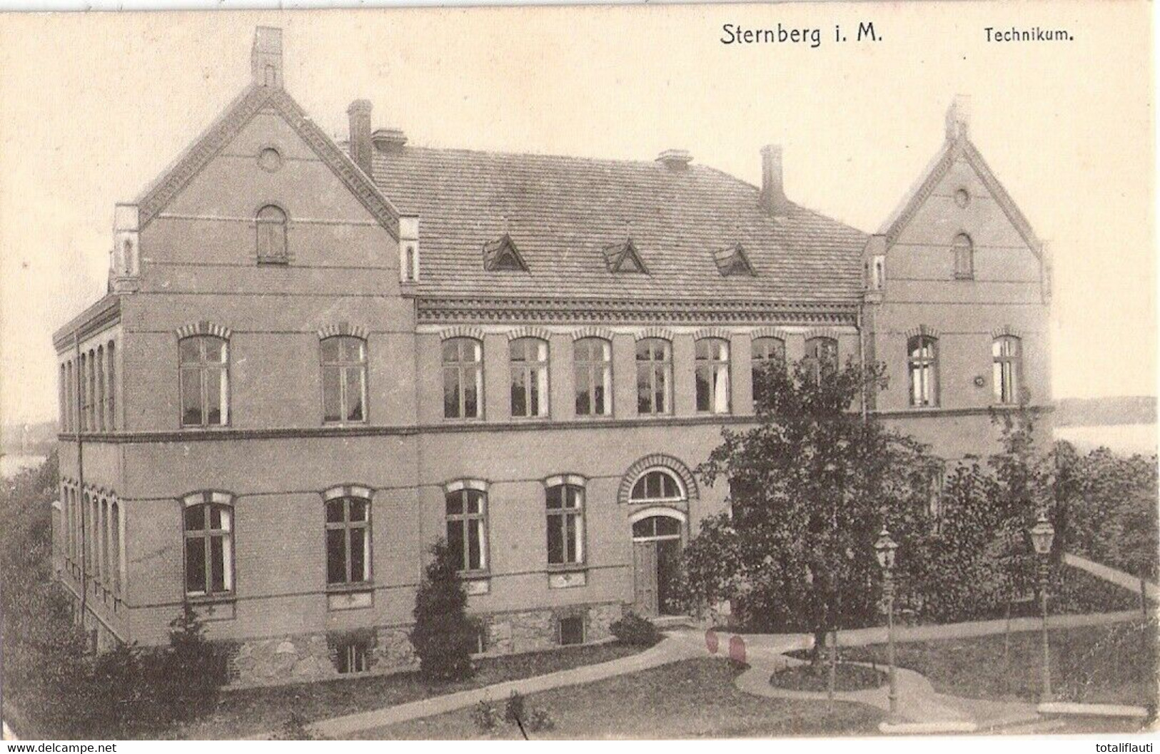 STERNBERG Mecklenburg Technikum 13.8.1915 Gelaufen Als Feldpost Sehr Gut Erhalten - Sternberg
