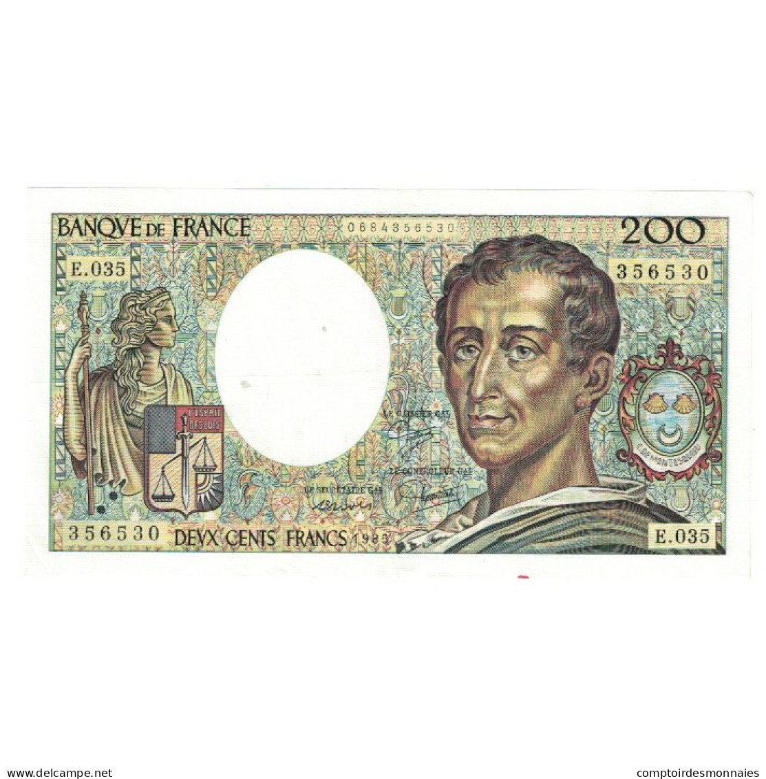 France, 200 Francs, Montesquieu, 1985, E.035, SUP+, Fayette:70.5, KM:155a - 200 F 1981-1994 ''Montesquieu''