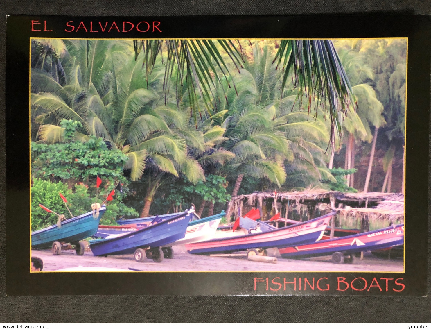 Postcard Fishing Boats 2013 ( Fish And Astronomy Stamps) - El Salvador