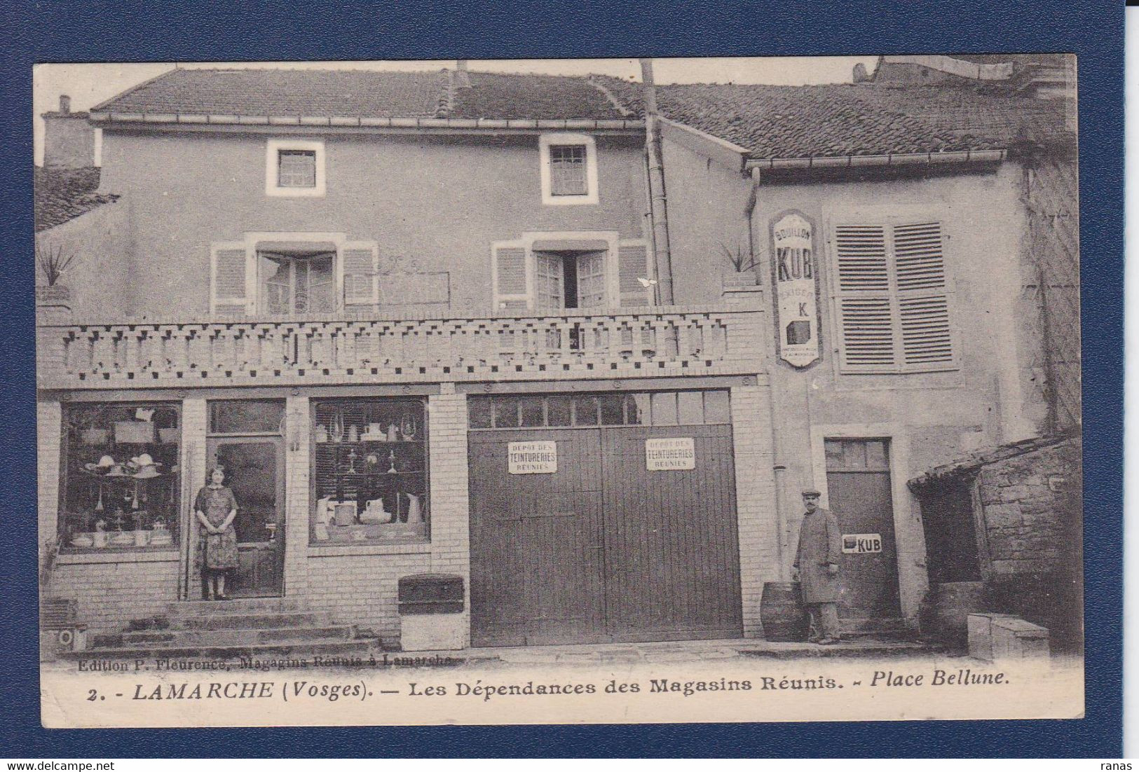 CPA [88] Vosges > Lamarche Commerce Shop Devanture Magasin Circulé - Lamarche