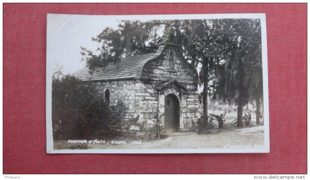 RPPC  -- Florida> St Augustine  Fountain Of Youth  Chapel   Ref 2266 - St Augustine