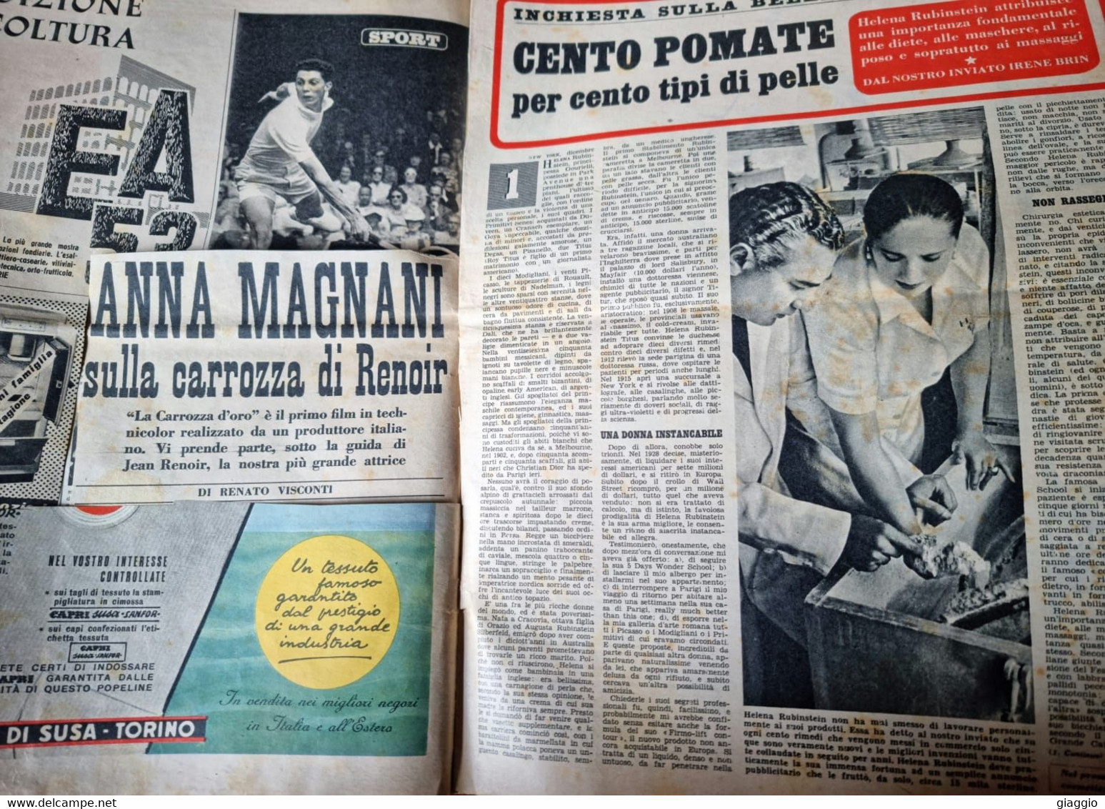 °°° INCOM - ELENA DI SAVOIA PETROVICH - ANNO V 1952 °°° - Società, Politica, Economia