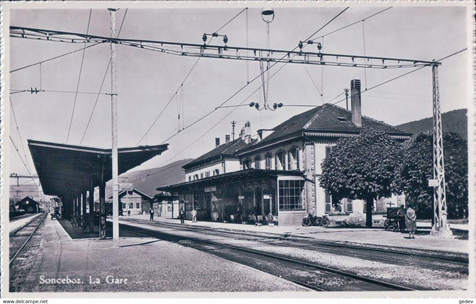 Sonceboz BE, Chemin De Fer, La Gare (1100) - Sonceboz-Sombeval