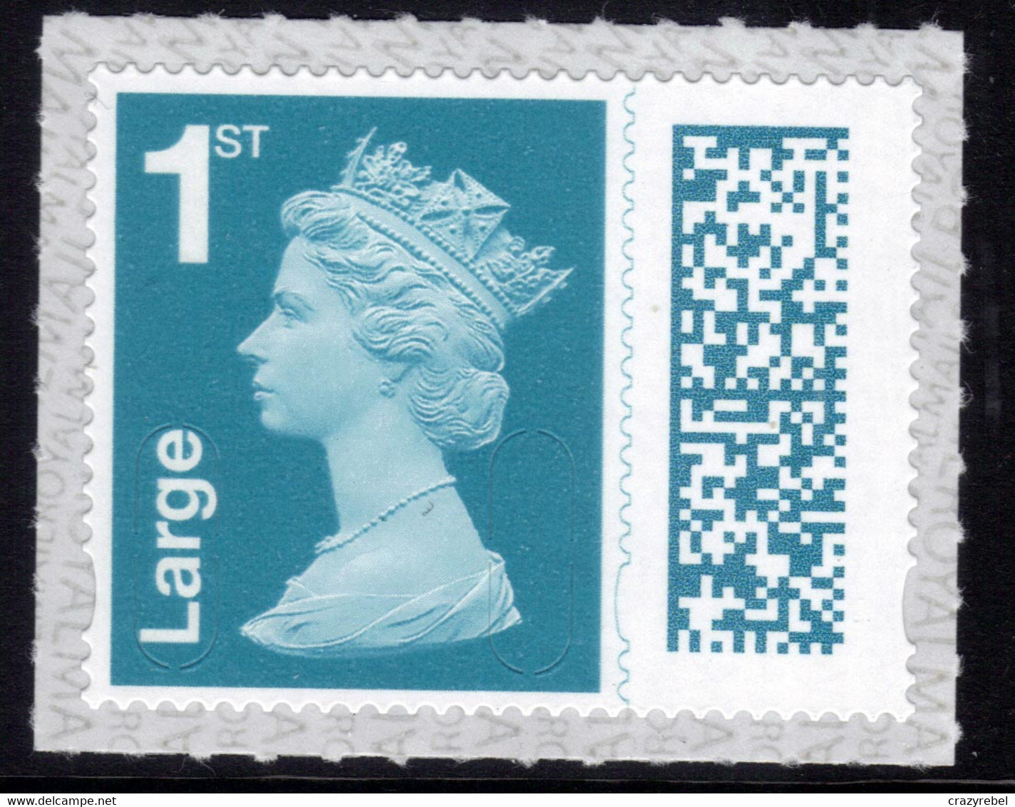 GB 2022 QE2 1st Large Letter Marine Turquoise New Barcoded Machin Umm ( G611 ) - Unclassified