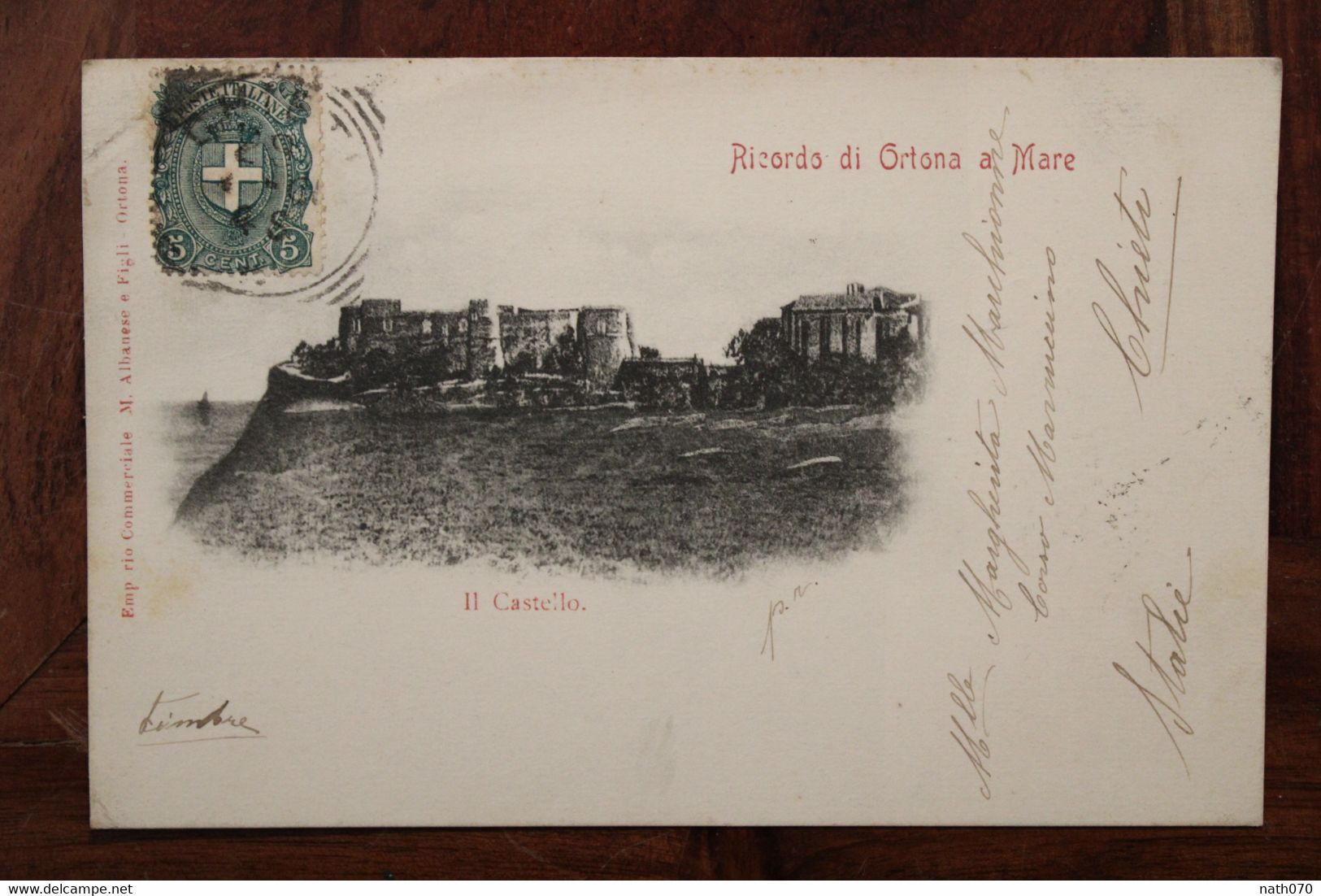 CPA Ak 1901 Ortona A Mare Chieti Italie France Bourg La Reine Italy Italia Voyagée - Sonstige & Ohne Zuordnung