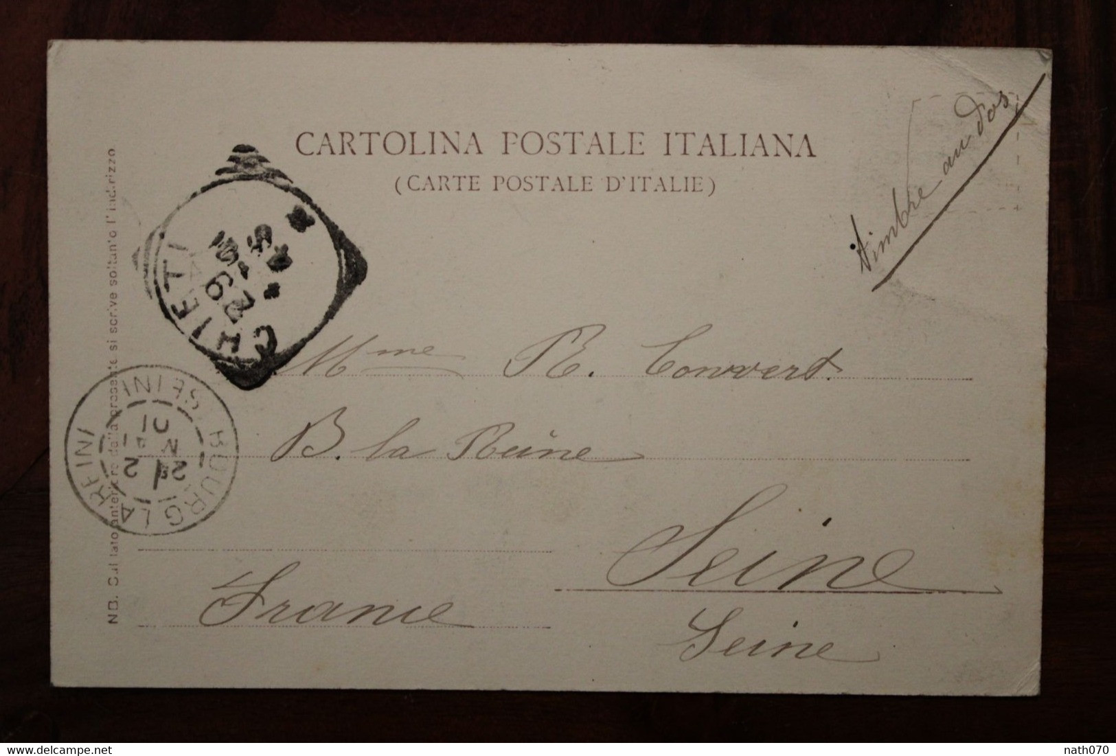 CPA Ak 1901 Ortona A Mare Chieti Italie France Bourg La Reine Italy Italia Voyagée - Sonstige & Ohne Zuordnung