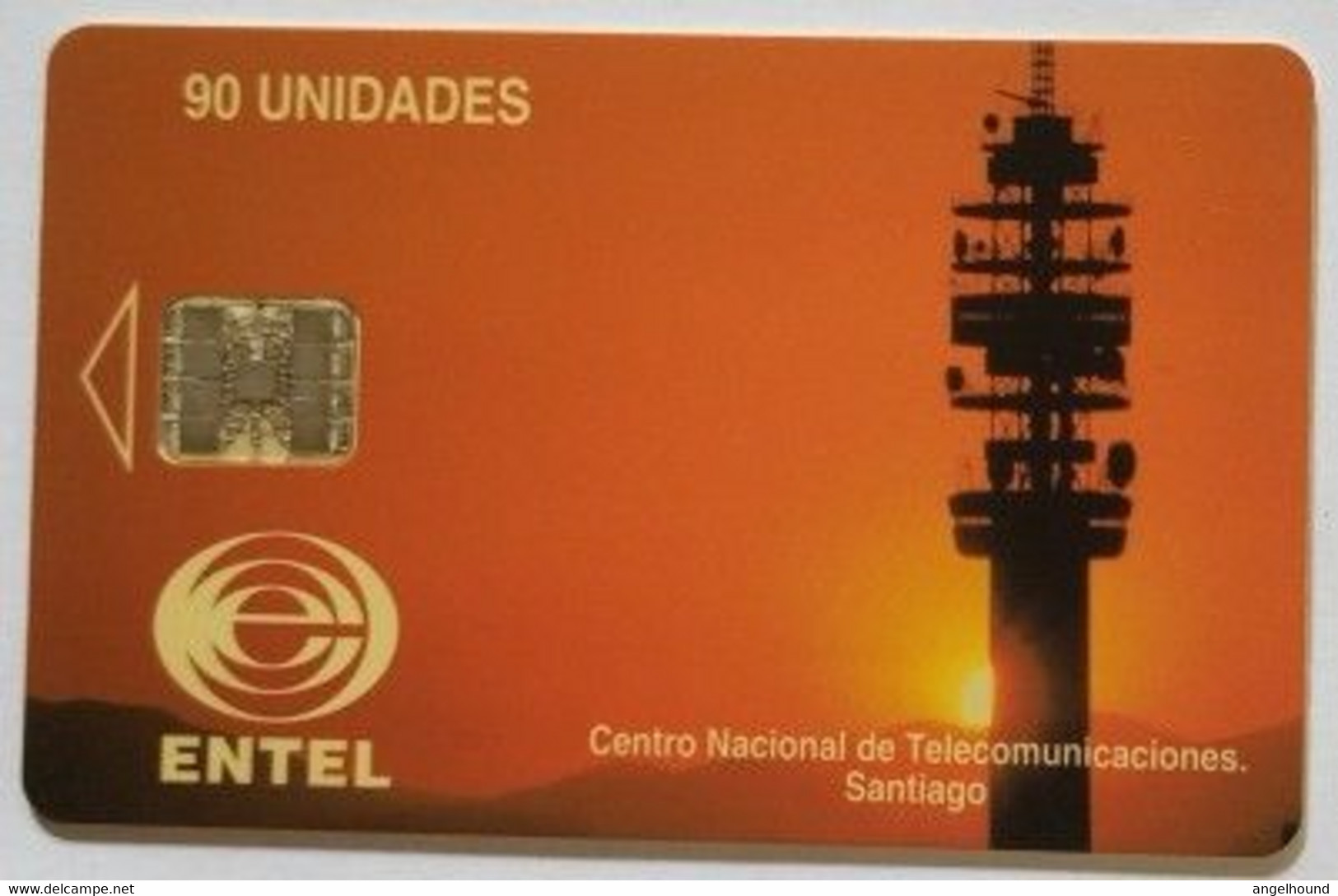 Chile Entel Chip Card 90 Unidades " Centro Nacional De Telecomunicaciones - Santiago " - Chili