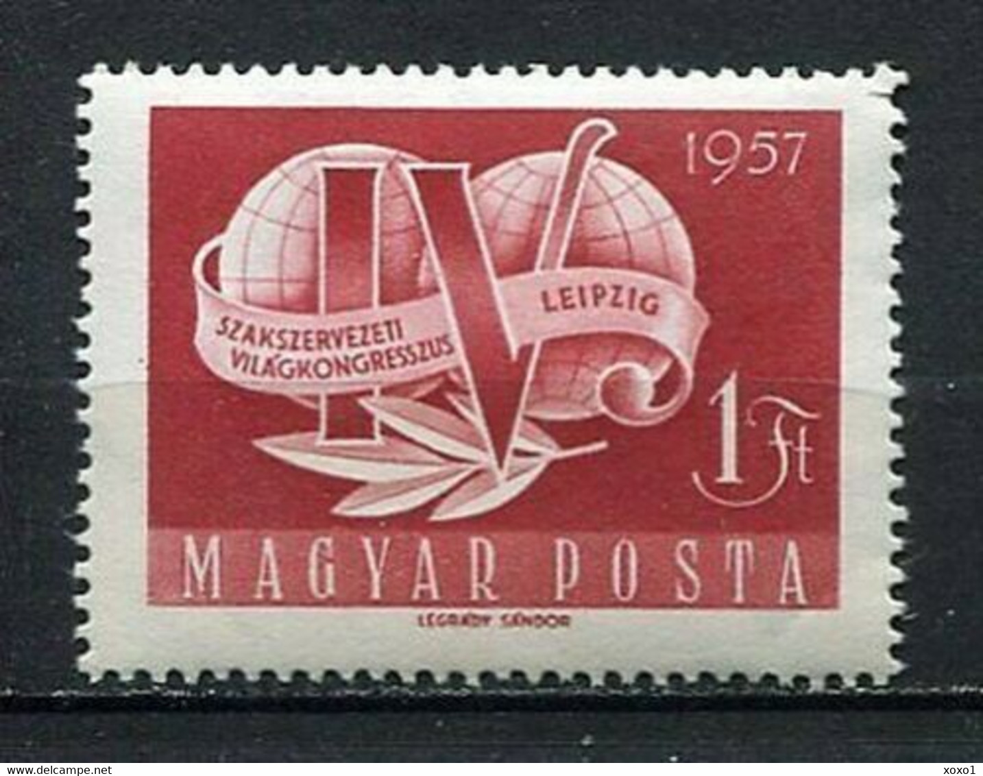 Hungary 1957 MiNr. 1500 Ungarn World Trade Union Congress, Leipzig 1v  MNH ** 0.50 € - Usines & Industries