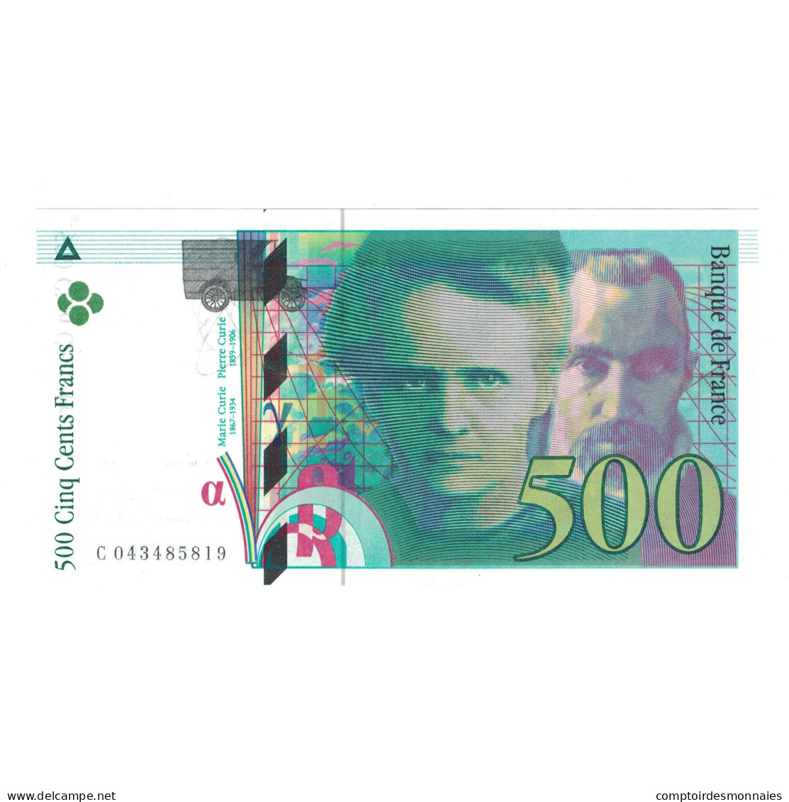 France, 500 Francs, Pierre Et Marie Curie, 2000, C043485819, NEUF - 500 F 1994-2000 ''Pierre En Marie Curie''