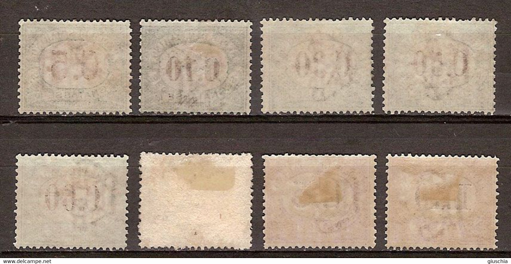 (Fb).San Marino.1897.Serie Di 8 Valori (60-22) - Timbres-taxe