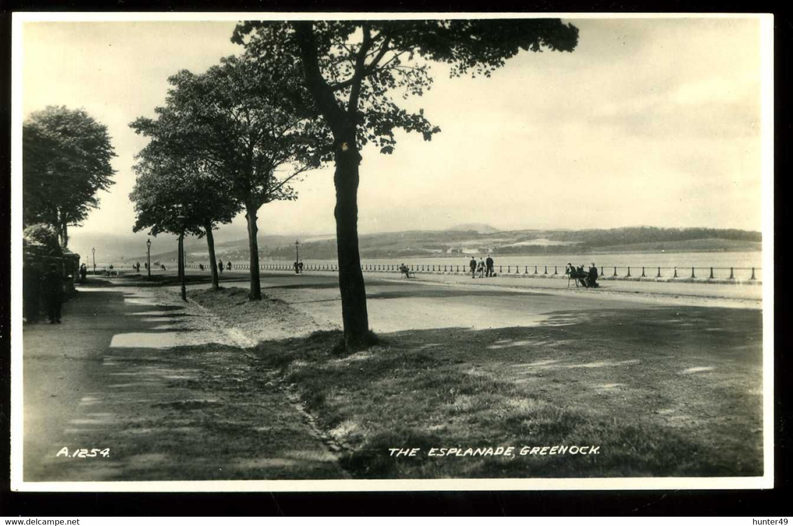 Greenock The Esplanade 1940 Valentine - Renfrewshire