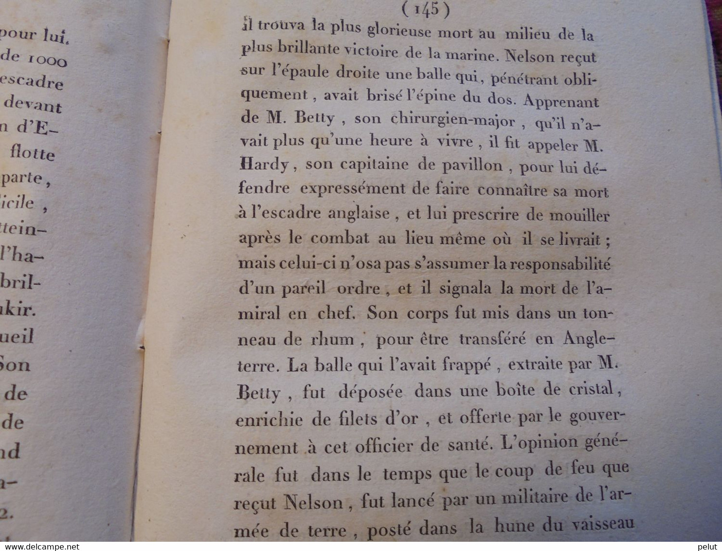 EO 1829 Histoire des combats d'Aboukir Trafalgar Lissa, du cap Finistère, et de plusieurs autres batailles navales