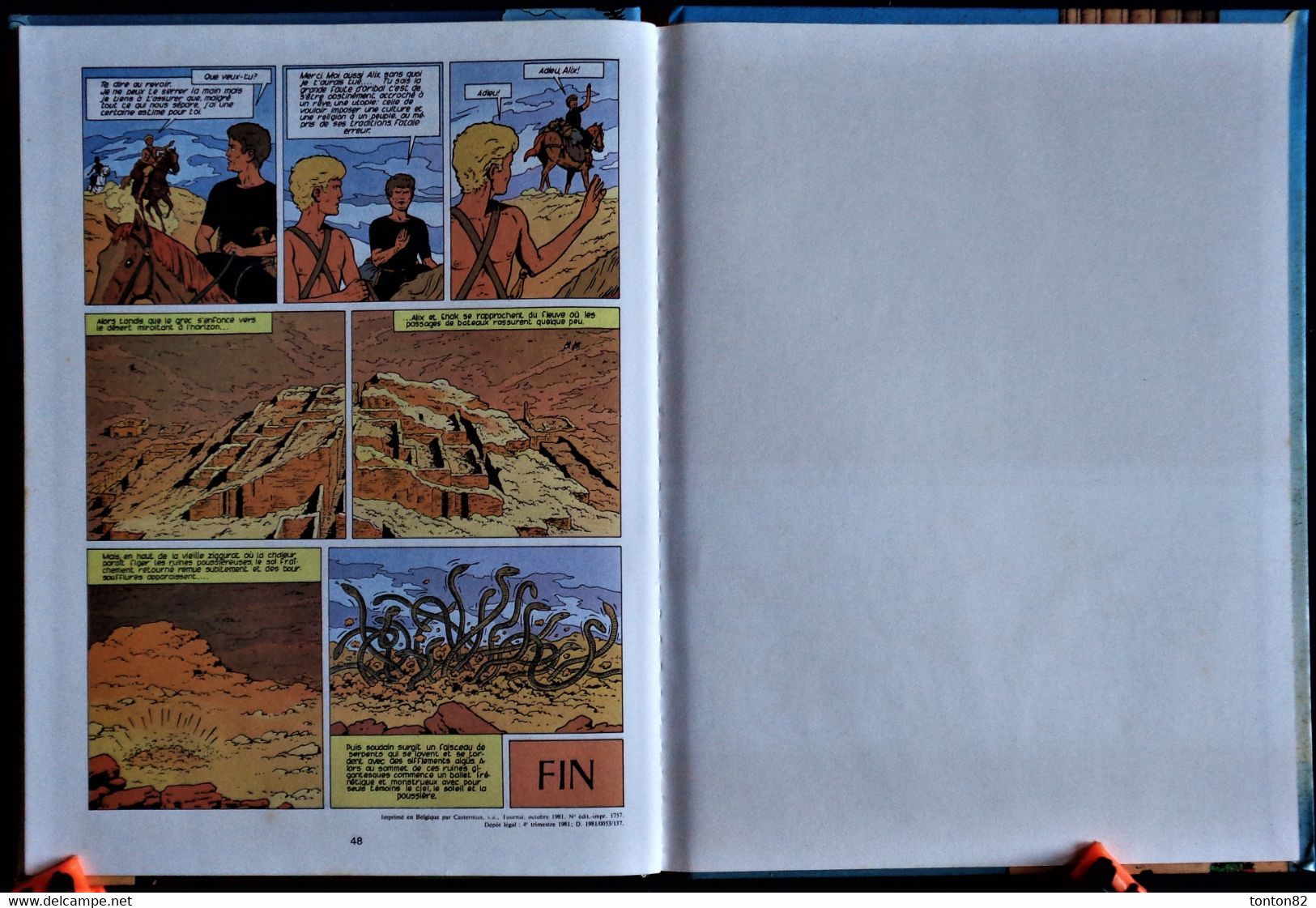 Jacques Martin - ALIX N° 16 - La Tour De Babel - Casterman - ( E.O 1981 ) . - Alix