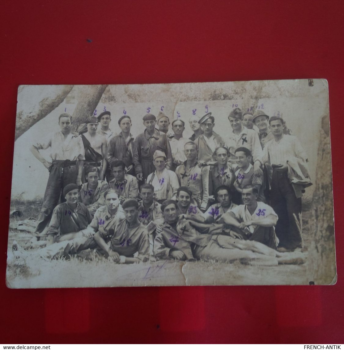 CARTE PHOTO HUSSEIN DEY SOLDATS - Other & Unclassified